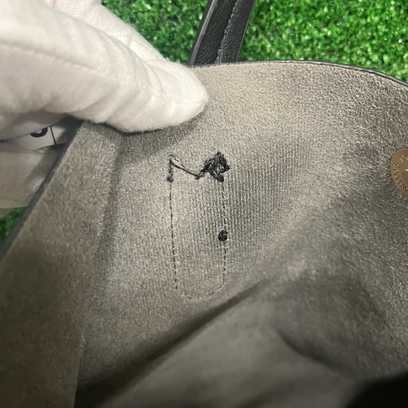 Vintage Celine Pairs black and caramel color block tote with tassels - Picture 13 of 14